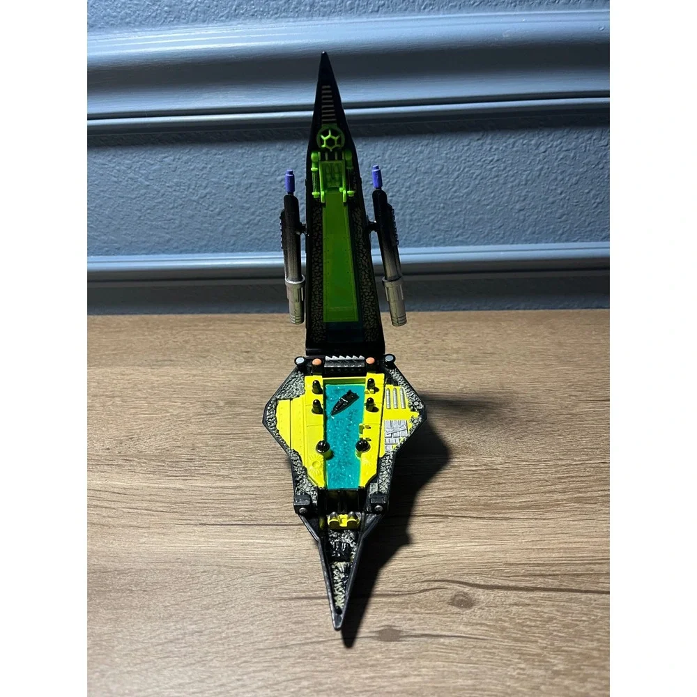 1994 Mattel Micro Machines Star Force Black Jet Fighter Vehicle‎ Toy